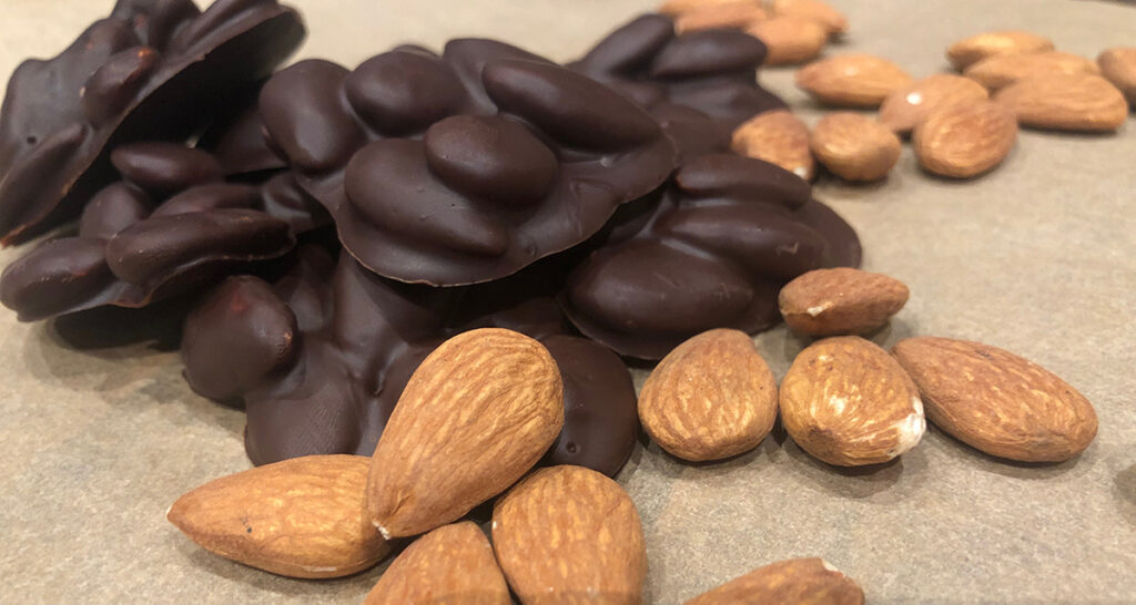 Dark Chocolate Almond Clusters (6 oz) Sweet Henry’s